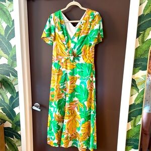 MAGGY LONDON tropical classy dress sz 6